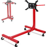 Garvee Motorständer 680 kg Q235 Stahl 360° Drehbar mit 5 Rollen für Werkstatt & DIY, Faltbar, Stabil, Schwarz - 