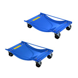 Garvee Auto-Rad Dolly Set 2 Stück – 8,9 cm Stahlrollen, 2268 kg Tragkraft, Robust & Vielseitig - Blau