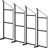Garvee 4er Set Regalklammern Für Versandcontainer, 3-Stufig, Pulverbeschichteter Stahl, 22"x60", Schwarz, Hohe Tragkraft
