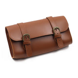 Garvee Retro PU Leder Fahrradtasche Werkzeug Organizer Wasserdicht Für Pendler 22x10x5,5 cm Fassbraun