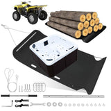Garvee Heavy Duty Yard Drag Sled 47x110" HDPE 2500lbs Kapazität Zugriemen Eckgriffe Für Rasen Landwirtschaft Schwarz