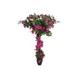 Garvee Künstlicher Bougainvillea Baum 165cm Realistisch Pflegeleicht Kunststofftopf Für Büro Und Wohnzimmer Grün - 