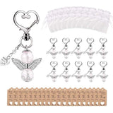 Garvee 20er Set Schutzengel-Schlüsselanhänger Mit Perlen, Handgefertigt, Geschenk Für Hochzeit, Taufe, Weihnachten, Geburtstag, Mehrfarbig