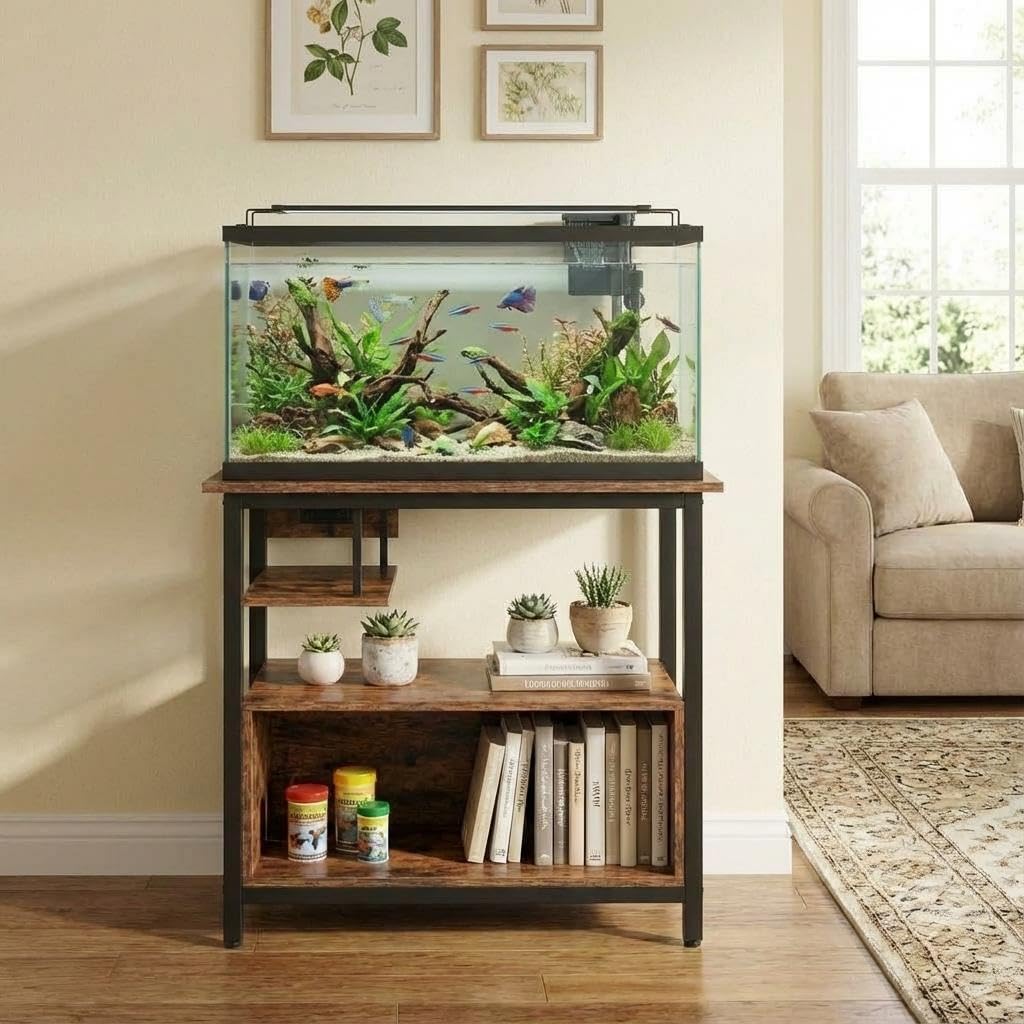 Aquarium Regal mit Stauraum