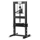 Garvee 6T Hydraulikpresse H-Rahmen, Verstellbar, Kohlenstoffstahl, Präzise Federn, Für Werkstatt & Autoreparatur - Schwarz mit 1 Paar Handschuhe