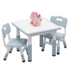 Garvee Adjustable Kids Table And Chairs Set With Graffiti Top For Children Aged 3-8, Height Adjustable, HDPE Material, Ergonomic Design, Easy Assembly