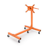 Garvee Motorständer mit 680 kg Tragkraft, 360° Drehbarer Kopf, Stahlkonstruktion, Werkstatt & Reparatur, 5 Rollen, 4 Verstellbare Arme, Orange - Orange