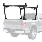 Garvee Universal Verstellbarer LKW Leiterträger 454 kg Tragkraft Stahl Pulverbeschichtet 132,1–208,3 cm Schwarz für Kajak & Dachzelt