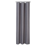 Garvee Flachs-Leinen-Duschvorhang 240GSM Schwer Wasserabweisend Mit Haken Grau 100x180 cm Bad - Grau