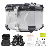 Garvee Motorrad Topcase 45L Aluminiumlegierung Wasserdicht Robust Abschließbar Für Touring & Pendeln - 