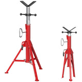 Garvee V-Head Rohrhalter 2500 LBS Tragkraft Verstellbar 24-42 Zoll Stahl Klappbar Für Werkstatt & Autoreparatur - 
