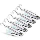 Garvee 5er Set 3D Angelköder Mit 360° Augen, Reflektierend, 2 Haken, 30g Für Süß- Und Salzwasser, Realistisch, Langlebig, Vielseitig