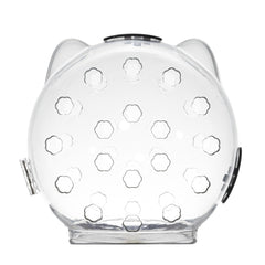 GARVEE Transparenter Katzenhelm Mit Schutzfunktion, Atmungsaktiv, Leichtes PET-Material Für Genesung Und Pflege, Transparent, Komfortabel