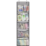 Garvee Hängeregal Tür Organizer Mit 5/10 Taschen Für Kinderzimmer Schlafzimmer Büro Badezimmer Platzsparend Leicht Zugänglich Modernes Design - Grau