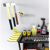 Garvee Werkzeughalter Wandmontage 4-stufig, Mit Bohrmaschinenhaltern, Metall, Platzsparend, Für Werkstatt & Garage