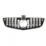 Garvee Sportliche Kühlergrill für Luxusauto C-Klasse W204 (2007-2014) Robuster ABS-Schutz Glänzend Schwarz