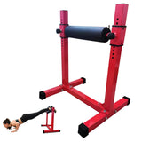 Garvee Bulgarian Split Squat Stand Mit 11 Höhen, Komfortpolster, Stahl Für Fitnessstudio & Zuhause, Leicht, Vielseitig - Rot
