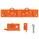 Garvee Anschraubbare Haltehaken D-Ringe 5,1 cm-Empfänger für John Deere Kompakttraktor Orange