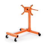 Garvee Motorständer mit Drehbarem Kopf 340 kg Tragkraft Faltbarer Stahlrahmen für Auto-Reparatur Schwarz - Orange