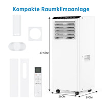Garvee Mobiles Klimagerät 7000 BTU, Leise & Effiziente Klimaanlage mit R290-Kältemittel, Fenster-Kit & Abluftschlauch, Ideal für Zuhause & Büro