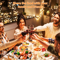 Garvee 6er Set Runde Chafing Dishes 5QT Edelstahl Rose Gold Warmhalteplatten Rundes Design Für Catering Hochzeit Event