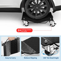 Garvee Auto-Rad Dolly Set 2 Stück – V-förmige Plattform, 1500 lbs pro Dolly, Schwarz