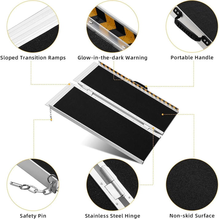 Sicherheitsfeatures der Rollstuhlrampe