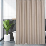 Garvee Duschvorhang Badezimmer Wasserdicht Schweres Leinen Hotel Luxus Taupe 72"x72" Mit Haken Einfach Zu Installieren - Taupe