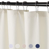 Garvee Duschvorhang Mikrofaser Wasserabweisend Embossed Muster Polyester Creme 72x72 Zoll Badezimmer Badewanne - Creme