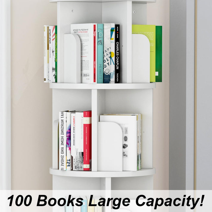 Drehbares Bücherregal 360° – 360° drehbar und schnell erreichbar