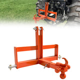 GARVEE 3-Punkt-Anhängerkupplung für Traktoren, 5 cm-Receiver mit 4-Wege-Kugelkopf, Bis 4,5 t Zugkapazität, Pulverbeschichteter Stahl, Schnellkupplung für Landwirtschaft & Bau