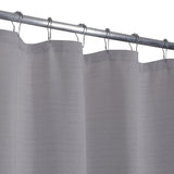 GARVEE Douchegordijn Schnell Trocknend Streepstructuur Luxuriöses Polyester Für Badezimmer Hotel 183x244cm - Grau