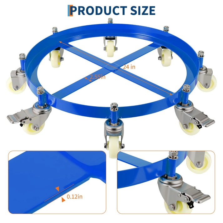 Abmessungen des Fasswagens