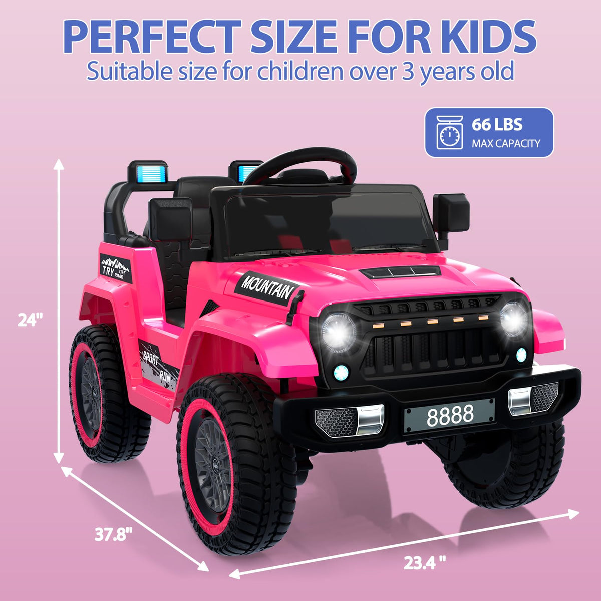Kinder Elektroauto Maße 96 x 60 x 61 cm