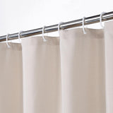 Garvee Flax Linen Like Duschvorhang 240GSM Schwergewicht Wasserdicht Rustikale Metallösen 100x180cm Bad Hotelstil - Elfenbein