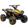 Garvee 12V Kinderquad Elektroauto Für Kinder Mit LED Und Musik, Fernbedienung, 83 x 53 x 56 cm, Gelb