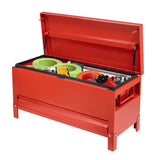 Garvee Schwerlast-Stahl-Werkzeugkasten für LKW – 122×51×51 cm (48″×20″×20″), Rote Hochglanz-Beschichtung, Stahl-Bauwagenkasten - Rot