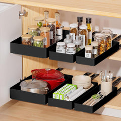 GARVEE 3er Pack Ausziehbare Schrank-Organizer – Leise, Stabil & Platzsparend Für Küche Und Haushalt