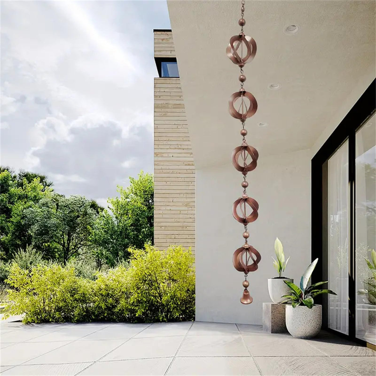 Garvee Outdoor Regenkette aus wetterfestem Metall