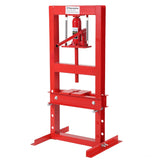 Garvee 6T Hydraulikpresse H-Rahmen, Höhenverstellbar, Mit Pressplatten, Für Lager & U-Gelenke, Rot - Rot