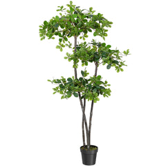 GARVEE Künstlicher Schwarzer Olivenbaum 180cm – UV-beständig, Wartungsfrei & Stilvoll Für Wohnzimmer, Büro & Outdoor-Dekoration