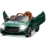 Garvee Grün 12V Elektroauto – Lizenz-Bacalar mit Fernsteuerung, Sanftanlauf & 3-Punkt-Gurt für Jungen/Mädchen ab 3 Jahren - Grün
