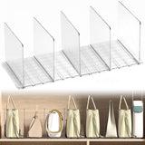 Garvee Acryl Regaltrenner Für Kleiderschränke, Hohe Trennwände Aus Robustem ABS, Rutschfest, Vielseitig Für Schlafzimmer & Küche, Transparent