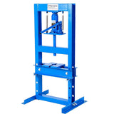 Garvee 6T Hydraulikpresse H-Rahmen, Höhenverstellbar, Mit Pressplatten, Für Lager & U-Gelenke, Blau - Blau