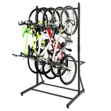 Garvee Fahrradständer Für 5 Fahrräder, Höhenverstellbar, Stahl, Für Garage & Indoor, Schwarz