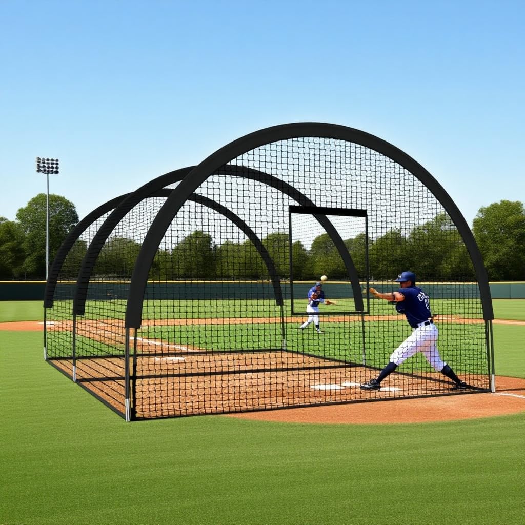 Garvee Schlagkäfig mit Rundum-Netzschutz für Baseball und Softball