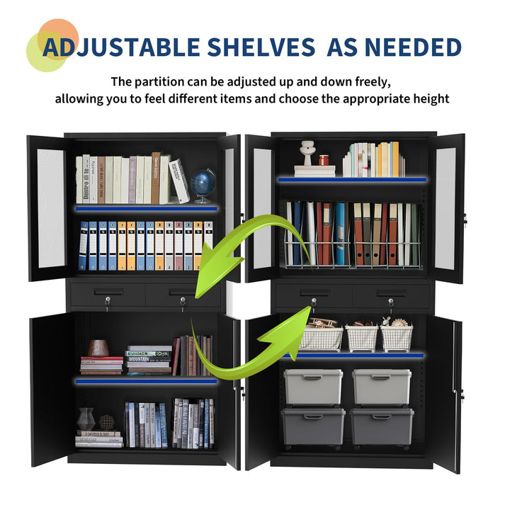 Leicht aufzubauender Allzweckschrank