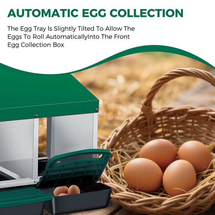 Rollnest zur einfachen Eierentnahme