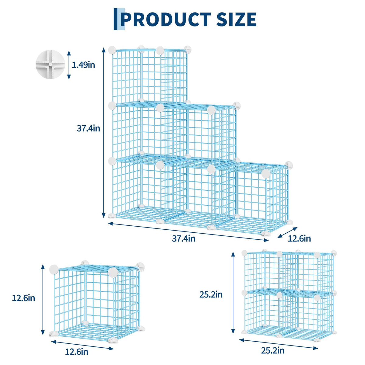Modulares 6-Fächer-Design – flexibel aufstellbar