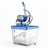 Garvee Professioneller Eiscrusher 300W Mit 4 Edelstahlklingen Für Bar, Restaurant & Küche 50L Transparent - Blau